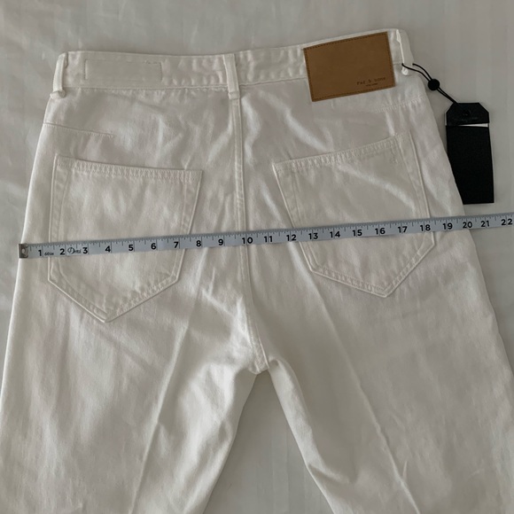 NWT Rag & Bone Engineer Jean Worn White Button Fly - Picture 8 of 13